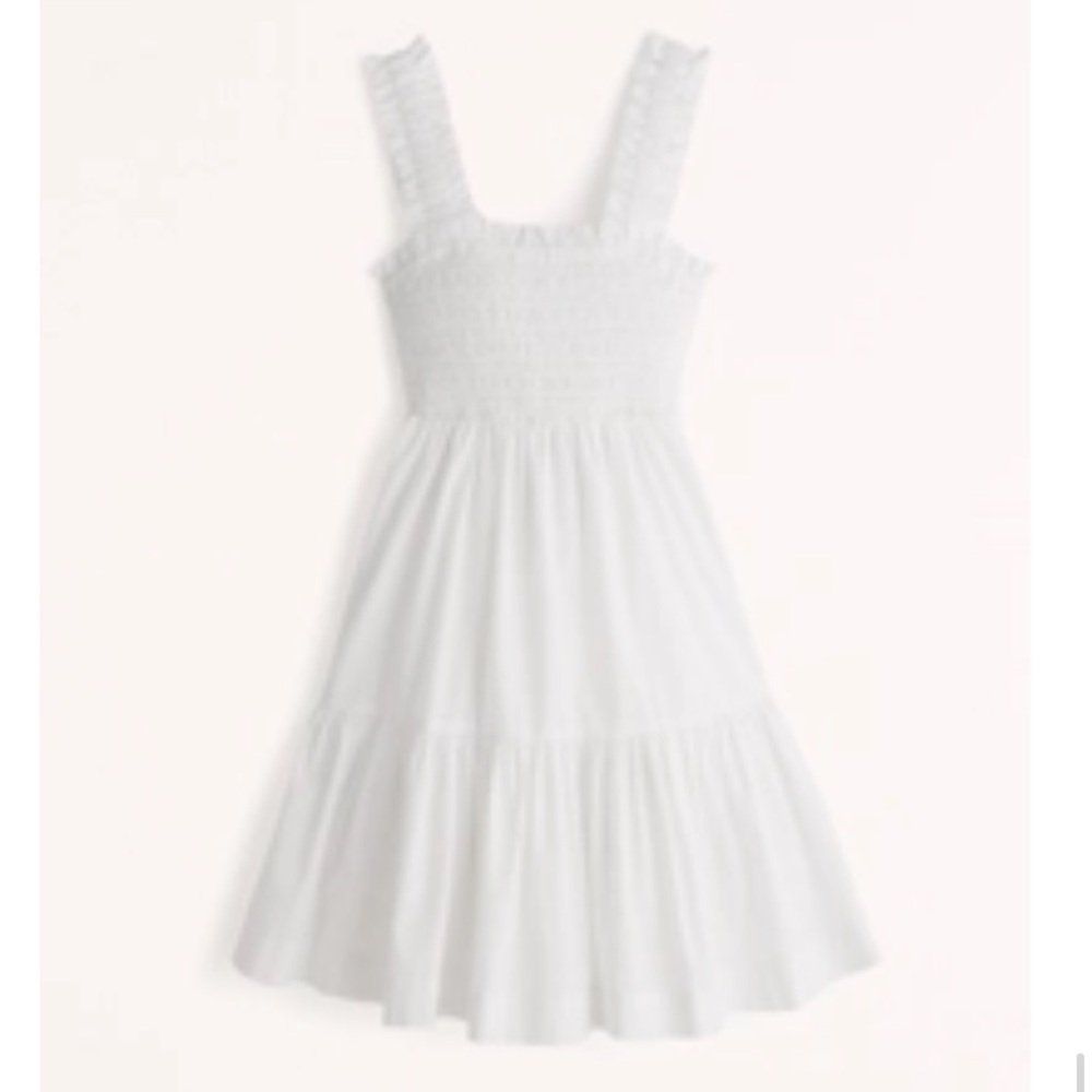 NWT Abercrombie & Fitch Smocked Bodice Easy Mini Dress
